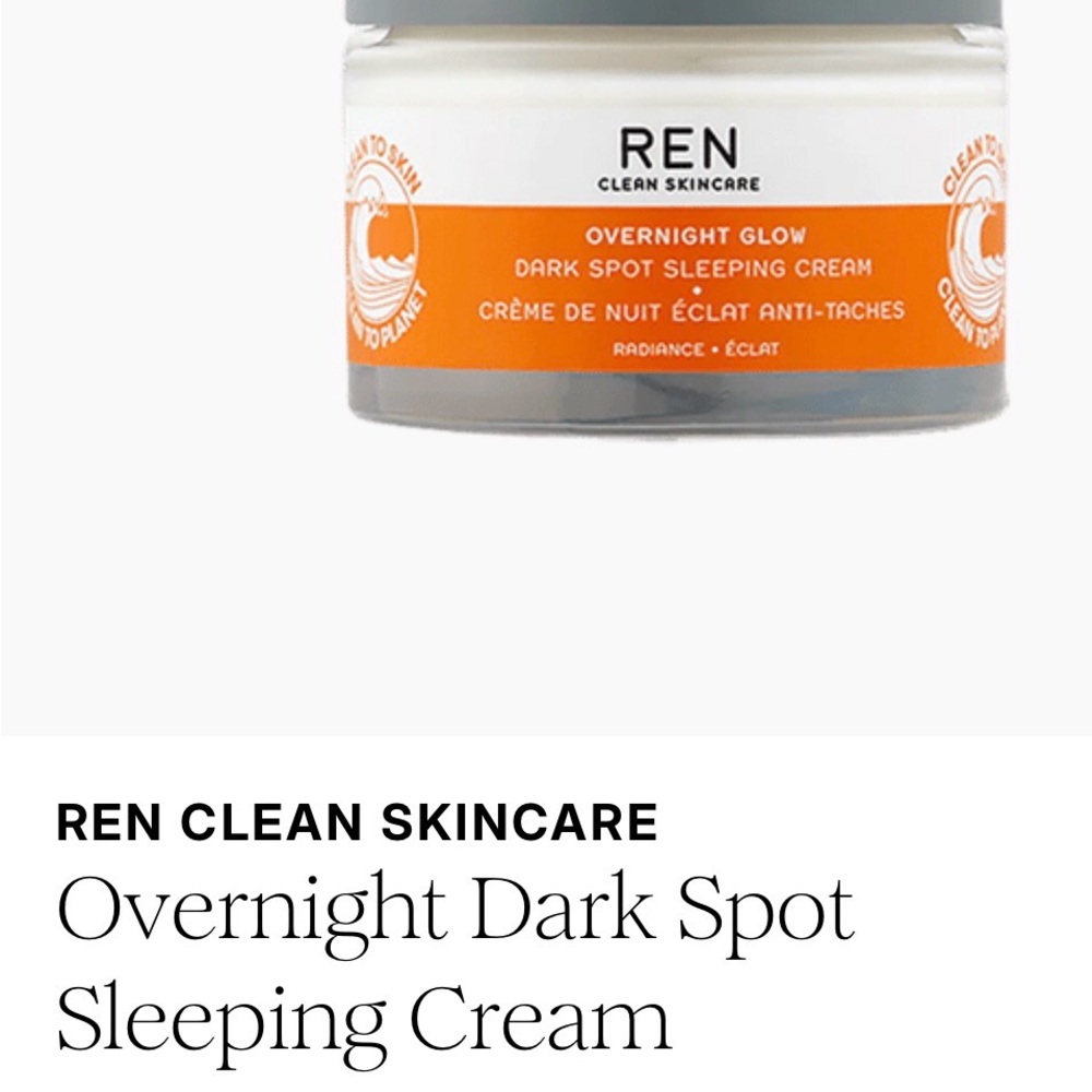 Overnight Dark Spot Sleeping Cream - Orange